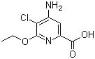 4-Amino-5-chloro-6-ethoxy-2-pyridinecarboxylic acid molecular structure (CAS 904311-15-5)
