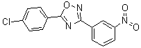 5-(4-氯苯基)-3-(3-硝基苯基)-1,2,4-恶二唑分子结构 (CAS 905107-46-2)