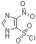 4-硝基-1H-咪唑-5-磺酰氯分子结构 (CAS 90521-82-7)