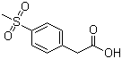 4-甲磺酰基苯乙酸分子结构 (CAS 90536-66-6)