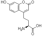 (alphaS)-alpha-Amino-7-hydroxy-2-oxo-2H-1-benzopyran-4-butanoic acid molecular structure (CAS 905442-42-4)