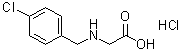 N-[(4-氯苯基)甲基]甘氨酸盐酸盐分子结构 (CAS 90562-54-2)