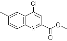 4-氯-6-甲基-2-喹啉羧酸甲酯分子结构 (CAS 905807-65-0)