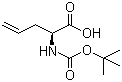 Boc-L-烯丙基甘氨酸分子结构 (CAS 90600-20-7)