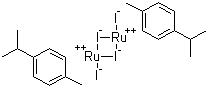 二碘(对伞花烃)钌(II)二聚体分子结构 (CAS 90614-07-6)
