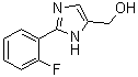 2-(2-氟苯基)-1H-咪唑-5-甲醇分子结构 (CAS 906477-25-6)