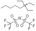 Triethylpentylammonium bis(trifluoromethylsulfonyl)imide molecular structure (CAS 906478-91-9)