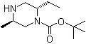 (2S,5R)-2-乙基-5-甲基-1-哌嗪羧酸叔丁酯分子结构 (CAS 906559-60-2)