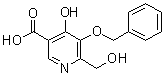 4-羟基-6-(羟基甲基)-5-(苯基甲氧基)-3-吡啶羧酸分子结构 (CAS 906657-91-8)