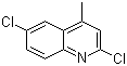2,6-二氯-4-甲基喹啉分子结构 (CAS 90723-71-0)