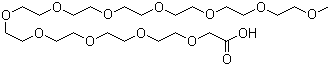 structure of CAS# 908258-58-2, 3,6,9,12,15,18,21,24,27,30,33-Undecaoxatetratriacontanoic acid