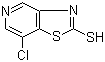 7-氯噻唑并[4,5-c]吡啶-2-硫醇分子结构 (CAS 908355-84-0)
