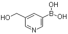 [5-(Hydroxymethyl)-3-pyridinyl]boronic acid molecular structure (CAS 908369-20-0)