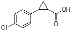 2-(4-氯苯基)环丙烷羧酸分子结构 (CAS 90940-40-2)