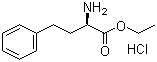 D-高苯丙氨酸乙酯盐酸盐分子结构 (CAS 90940-54-8)