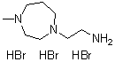 1-(2-氨基乙基)六氢-4-甲基-1H-1,4-二氮杂卓三氢溴酸盐分子结构 (CAS 90942-02-2)