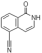 结构式 CAS# 90947-07-2, 1,2-二氢-1-氧代-5-异喹啉甲腈