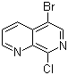 5-Bromo-8-chloro-1,7-naphthyridine molecular structure (CAS 909649-06-5)