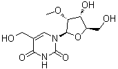 5-(羟基甲基)-2'-O-甲基尿苷分子结构 (CAS 910050-95-2)