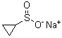 结构式 CAS# 910209-21-1, 环丙烷亚磺酸钠