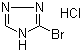 5-溴-1H-1,2,4-三唑盐酸盐分子结构 (CAS 91039-60-0)