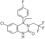 6-氯-4-乙基-4-(4-氟苯基)-3,4-二氢-3-(2,2,2-三氟乙基)-2(1H)-喹唑啉酮分子结构 (CAS 910483-02-2)
