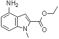 4-氨基-1-甲基-1H-吲哚-2-羧酸乙酯分子结构 (CAS 91119-15-2)