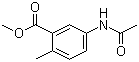 5-乙酰氨基-2-甲基苯甲酸甲酯分子结构 (CAS 91133-72-1)