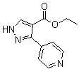 3-(4-Pyridinyl)-1H-pyrazole-4-carboxylic acid ethyl ester molecular structure (CAS 911462-21-0)
