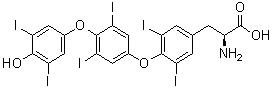 O-[4-(4-Hydroxy-3,5-diiodophenoxy)-3,5-diiodophenyl]-3,5-diiodo-L-tyrosine molecular structure (CAS 911661-90-0)