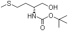 N-叔丁氧羰基-D-蛋氨醇分子结构 (CAS 91177-57-0)
