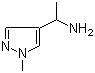 structure of CAS# 911788-33-5, 1-(1-Methyl-1H-pyrazol-4-yl)ethanamine;1-(1-Methyl-1H-pyrazol-4-yl)ethan-1-amine