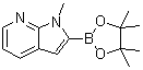 1-甲基-1H-吡咯并[2,3-b]吡啶-2-硼酸频哪醇酯分子结构 (CAS 912331-71-6)