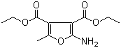2-氨基-5-甲基-3,4-呋喃二甲酸二乙酯分子结构 (CAS 91248-60-1)