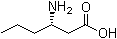 (S)-3-氨基己酸分子结构 (CAS 91298-66-7)