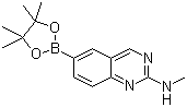 2-Methylaminoquinazoline-6-boronic acid pinacol ester molecular structure (CAS 913067-91-1)