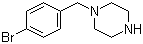 1-(4-溴苄基)哌嗪分子结构 (CAS 91345-62-9)