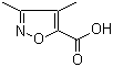 3,4-二甲基-5-异恶唑羧酸分子结构 (CAS 91367-90-7)