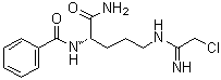 N-alpha-苯甲酰基-N5-(2-氯-1-亚氨基乙基)-1-鸟氨酰胺分子结构 (CAS 913723-61-2)