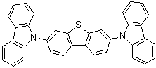 结构式 CAS# 913738-04-2, 9,9'-(2,8-二苯并噻吩二基)二-9H-咔唑