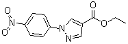 1-(4-硝基苯基)-1H-吡唑-4-羧酸乙酯分子结构 (CAS 91397-55-6)