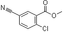2-氯-5-氰基苯甲酸甲酯分子结构 (CAS 914106-36-8)