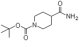 N-Boc-哌啶-4-甲酰胺分子结构 (CAS 91419-48-6)