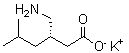 Pregabalin potassium molecular structure (CAS 914254-26-5)