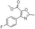 4-(4-氟苯基)-2-甲基-5-恶唑羧酸甲酯分子结构 (CAS 914287-71-1)