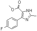 4-(4-氟苯基)-2-甲基-1H-咪唑-5-羧酸甲酯分子结构 (CAS 914288-11-2)