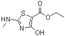 4-羟基-2-(甲基氨基)-5-噻唑羧酸乙酯分子结构 (CAS 914347-44-7)