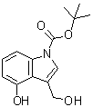 4-Hydroxy-3-(hydroxymethyl)-1H-indole-1-carboxylic acid 1,1-dimethylethyl ester molecular structure (CAS 914349-12-5)