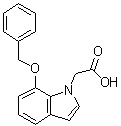 7-苄氧基-1H-吲哚-1-乙酸分子结构 (CAS 914349-77-2)