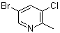 5-溴-3-氯-2-甲基吡啶分子结构 (CAS 914358-72-8)